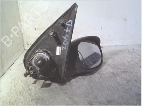 Right mirror PEUGEOT 206+ (2L_, 2M_) 1.4 HDi eco 70 | BP28543633C27 