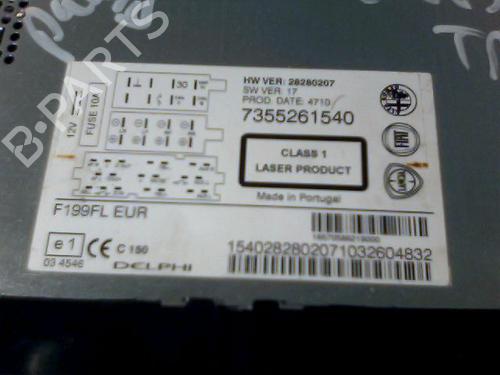 Radio FIAT PUNTO EVO (199_) 1.2 | BP28323437E6 