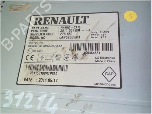Radio RENAULT TRAFIC III Van (FG_) 1.6 dCi 120 (FGMB, FGMC) | BP35948306E6 - Image 3