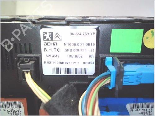 Climate control PEUGEOT 407 SW (6E_, 6D_) 2.0 HDi 135 | BP28603868I5 
