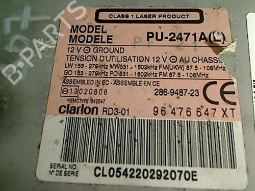 Radio PEUGEOT 307 (3A/C) 2.0 HDi 90 | BP26082026E6 