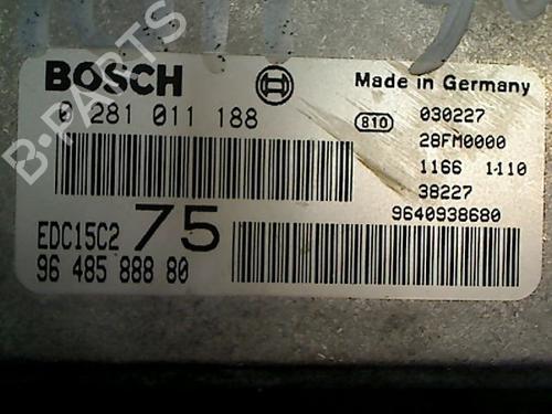 Used Engine control unit (ECU) PEUGEOT 206 Hatchback (2A/C) 2.0 HDI 90 (90 hp) 26082546
