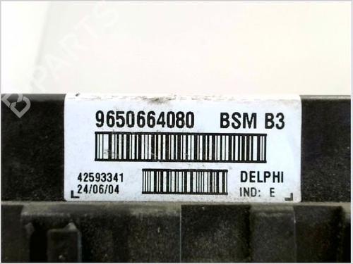 Fuse box PEUGEOT 307 Break (3E) 2.0 HDI 90 | BP27651619E1 