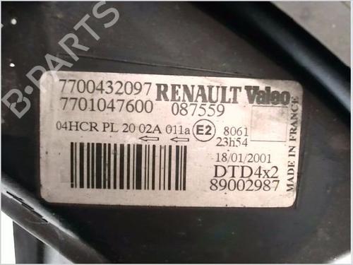 Right headlight RENAULT SCÉNIC I MPV (JA0/1_, FA0_) 1.9 dCi (JA05, JA1F) | BP26062787C29 