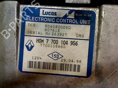 Engine control unit (ECU) RENAULT CLIO II (BB_, CB_) 1.9 D (B/CB0E, BB0J) | BP26086877M57 