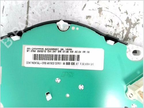 Instrument cluster CITROËN C3 II (SC_) 1.6 HDi | BP27619878C47 