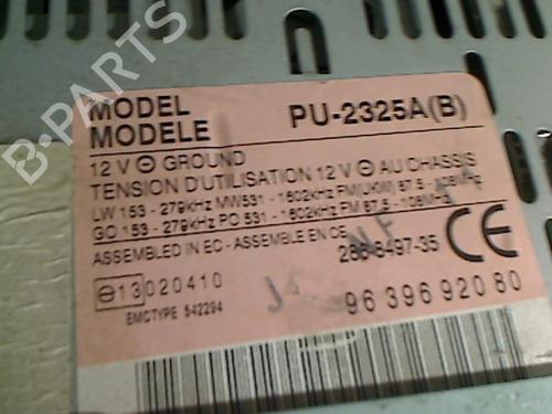 Radio PEUGEOT 206 Hatchback (2A/C) 2.0 HDI 90 | BP26072258E6 