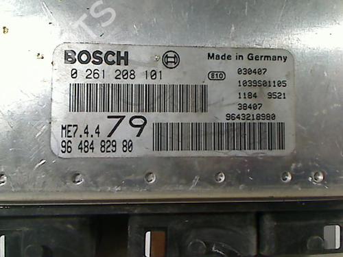 Engine control unit (ECU) PEUGEOT 206 CC (2D) 1.6 16V (2DNFUF, 2DNFUR) | BP26059538M57