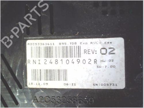 Kombinert Instrument RENAULT MEGANE III Coupe (DZ0/1_) 1.6 16V (DZ0U, DZ1B, DZ1H) | BP30005497C47 