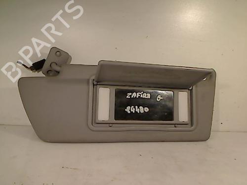 Used Left sun visor OPEL ZAFIRA / ZAFIRA FAMILY B (A05) 1.7 CDTI (M75) (125 hp) 26087610