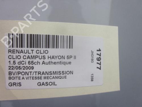 Gearbox RENAULT CLIO II (BB_, CB_) 1.5 dCi (B/CB3M) | BP26578681M3 