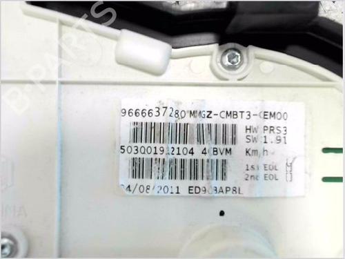 Instrument cluster PEUGEOT 206+ (2L_, 2M_) 1.4 HDi eco 70 | BP29441021C47 
