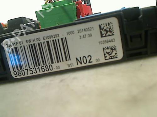 Fuse box PEUGEOT 208 I (CA_, CC_) 1.4 HDi | BP26073658E1 