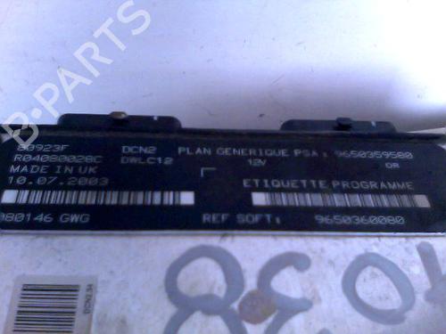 Used Engine control unit (ECU) PEUGEOT EXPERT Van (222) 1.9 D 70 (69 hp) 28535544