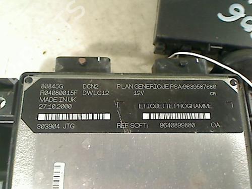 Computer motormanagement PEUGEOT 206 Hatchback (2A/C) 1.9 D | BP26112176M57 