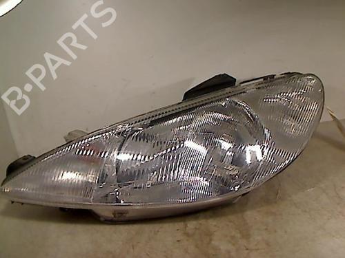 Used Left headlight PEUGEOT 206 Hatchback (2A/C) 1.9 D (69 hp) 26075747