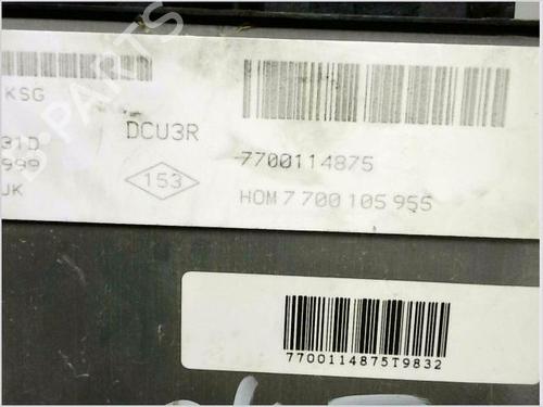 Engine control unit (ECU) RENAULT CLIO II (BB_, CB_) 1.9 D (B/CB0J) | BP28693311M57 