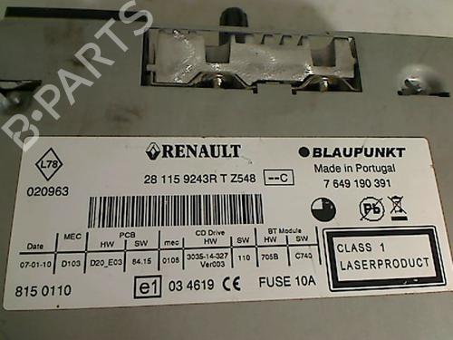 Radio RENAULT GRAND SCÉNIC III (JZ0/1_) 1.9 dCi (JZ0J, JZ0N, JZ1K, JZ1S) | BP28324189E6 