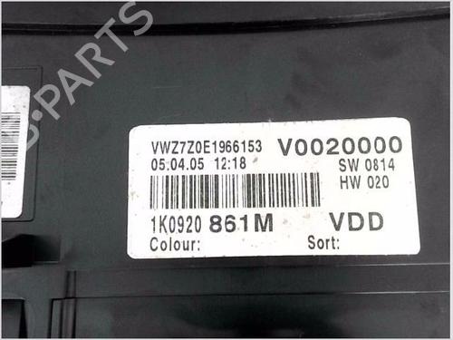 Instrument cluster VW GOLF V (1K1) 1.9 TDI | BP27651583C47 
