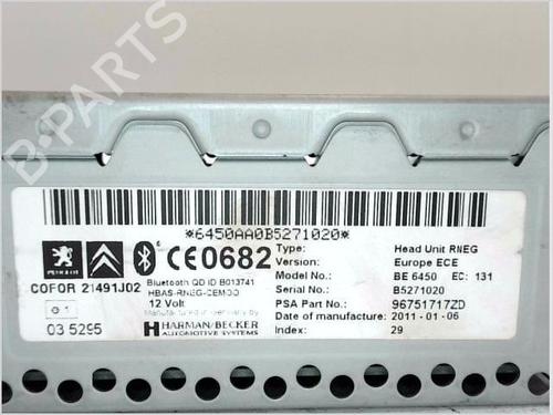 Radio CITROËN C5 III (RD_) 1.6 HDi 110 (RD9HL0, RD9HR8, RD9HRA) | BP27215409E6 - Image 3