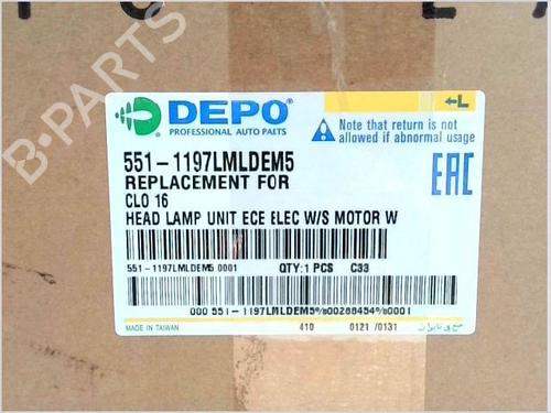Left headlight RENAULT CLIO IV (BH_) 1.5 dCi 90 | BP29504366C28 