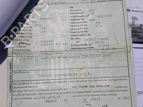 Sensor electrónico CHRYSLER VOYAGER IV (RG, RS) 2.5 CRD | BP26474924M84 