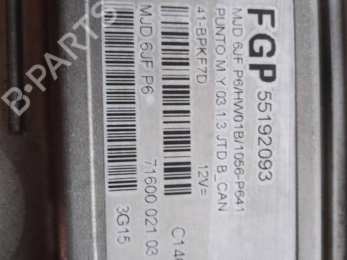 Engine control unit (ECU) FIAT PUNTO (188_) 1.3 JTD 16V | BP26483826M57 