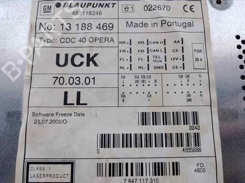 Radio OPEL ASTRA H Estate (A04) 1.9 CDTI (L35) | BP26483292E6 