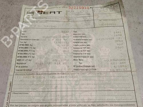 Engine SEAT IBIZA III (6L1)  | BP26486163M1 