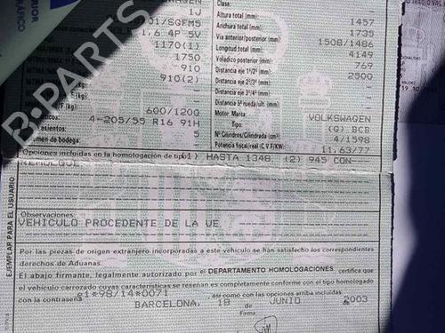 Engine VW GOLF IV (1J1)  | BP30792189M1 