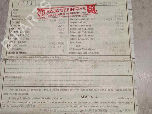 Used Parts SEAT IBIZA II (6K1) 1.6 i (75 hp) 2749746