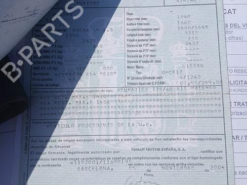 Front left panel NISSAN MICRA III (K12) | BP39620185C58 - Image 9