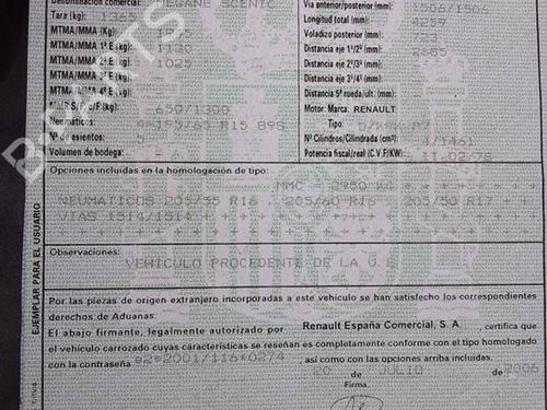 Left taillight RENAULT SCÉNIC II (JM0/1_)  | BP26475160C34