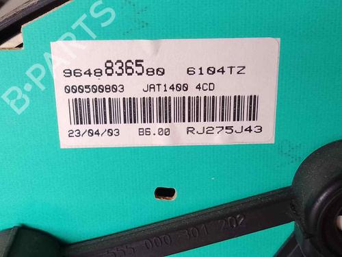 Instrument cluster PEUGEOT 206 Hatchback (2A/C) 1.4 HDi eco 70 | BP26474222C47 