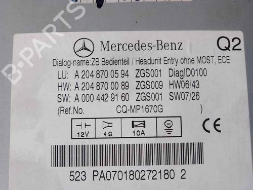 Radio MERCEDES-BENZ C-CLASS (W204) C 200 CDI (204.007, 204.006) | BP26485387E6 