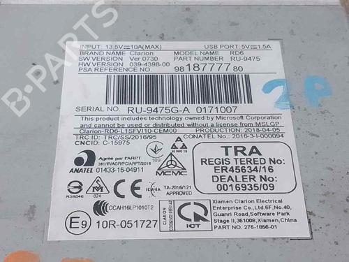 Radio CITROËN C3 / C3 ORIGIN III (SX) 1.2 THP 110 | BP27718453E6 