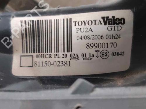 Left headlight TOYOTA COROLLA (_E12_) 1.4 D (NDE120_, NDE120R) | BP29408186C28 