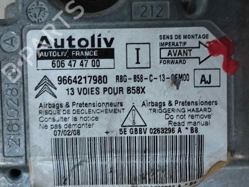 Kollisjonspute styreenhet CITROËN C4 Grand Picasso I (UA_) 1.6 HDi | BP29748733M53 