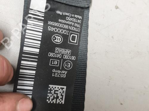 Front right seatbelt CITROËN C3 II (SC_) 1.0 VTi 68 | BP26413985I25 - Image 2