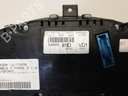 Instrument cluster SKODA FABIA II (542) 1.6 TDI | BP26426554C47