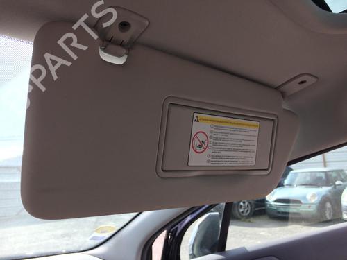 Right sun visor PEUGEOT 3008 I MPV (0U_) 1.6 THP | BP29148610I2 