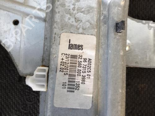 Used Rear left window mechanism PEUGEOT 208 I (CA_, CC_) 1.0 VTi (68 hp) 26416821