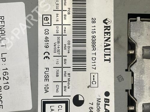 Used Radio RENAULT GRAND SCÉNIC III (JZ0/1_) 1.9 dCi (JZ0J, JZ0N, JZ1K, JZ1S) (131 hp) 26427702