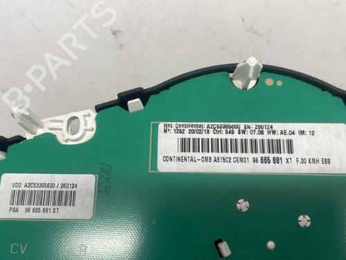 Used Instrument cluster CITROËN C3 II (SC_) 1.2 VTi 82 (82 hp) 26416192