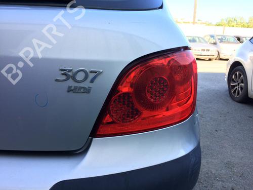 Used Right taillight PEUGEOT 307 (3A/C) 1.6 HDi (90 hp) 27293455