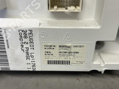 Instrument cluster PEUGEOT 308 II (LB_, LP_, LW_, LH_, L3_) 1.6 BlueHDi 120 | BP26414651C47 