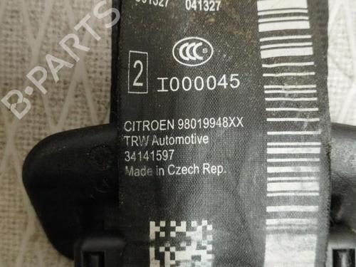 Rear left seatbelt CITROËN C3 II (SC_) 1.2 VTi 82 | BP26416645I29 - Image 3