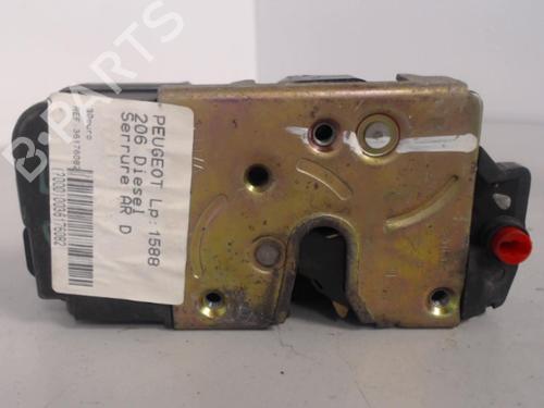 Used Rear right lock PEUGEOT 206 Hatchback (2A/C) 1.4 HDi eco 70 (68 hp) 27037635