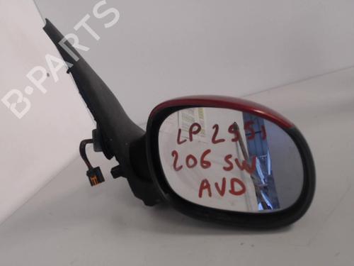 Used Right mirror PEUGEOT 206 SW (2E/K) 1.4 HDi (68 hp) 27029158