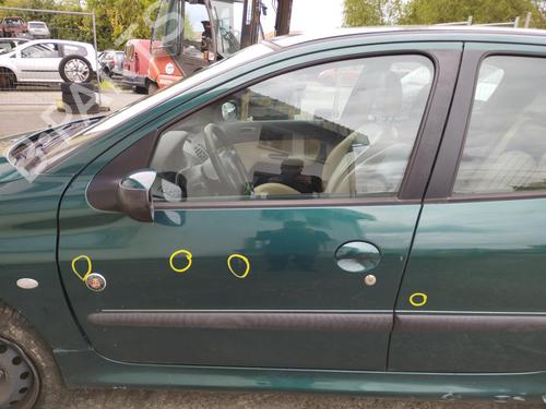 Used Front left door window PEUGEOT 206 Hatchback (2A/C) 1.4 i (75 hp) 27038871